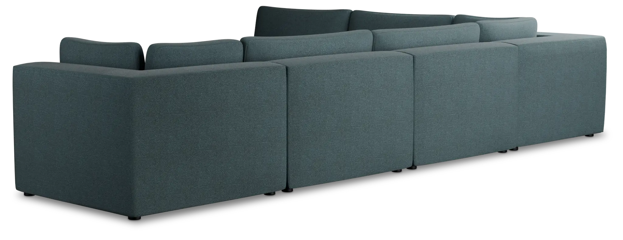 Destin Sutton Blue Fabric 6-piece Modular Sectional Destin Sutton Blue Fabric 6-piece Modular Sectional