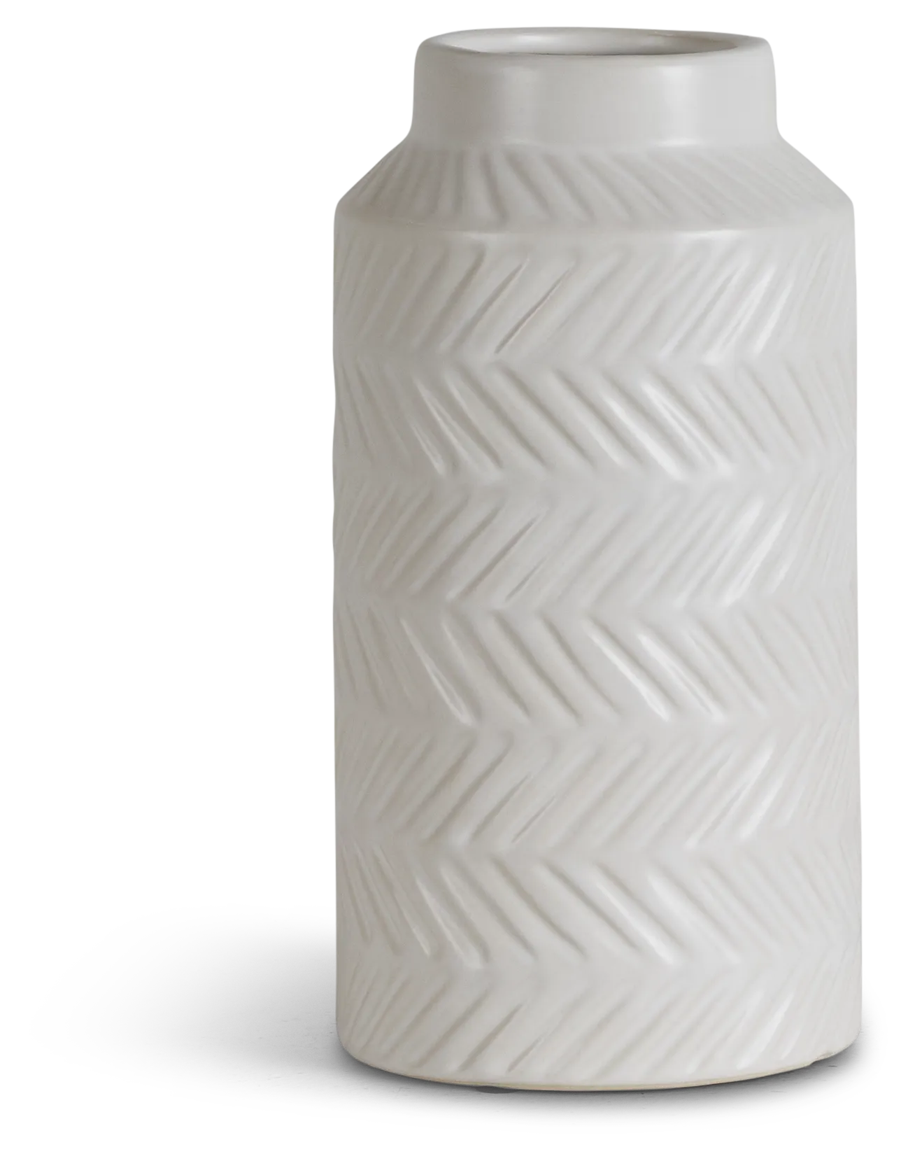 Allie White Medium Vase