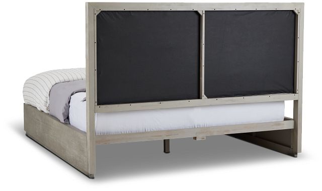 Madden Light Tone Wood Platform Bed