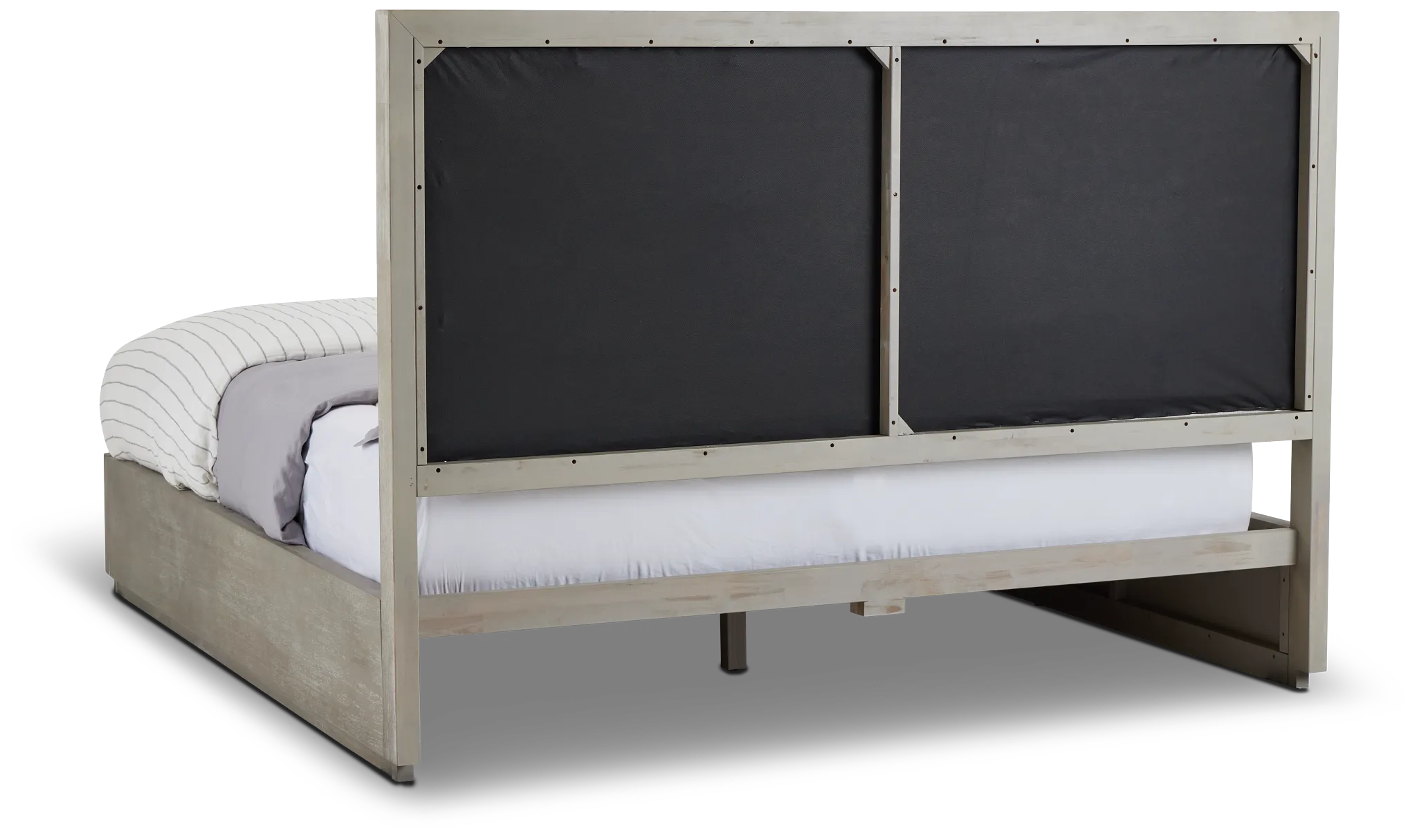 Madden Light Tone Wood Platform Bed