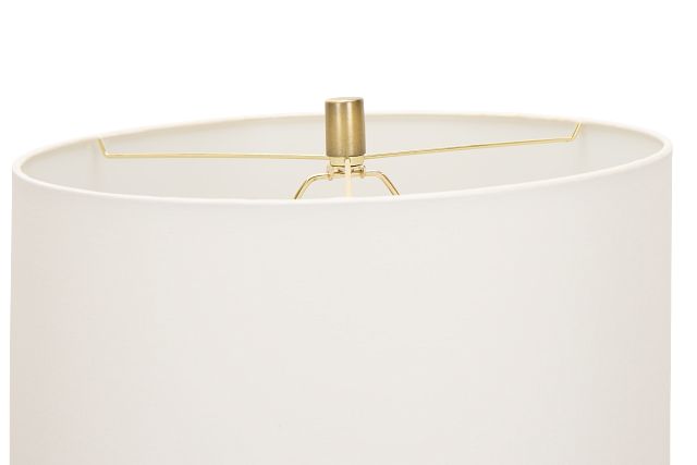 Suri White Velvet Table Lamp