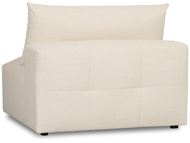Remi Light Beige Fabric Armless Chair