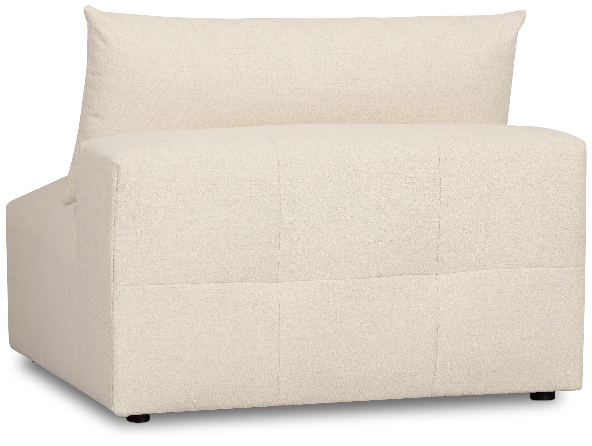 Remi Light Beige Fabric Armless Chair Remi Light Beige Fabric Armless Chair