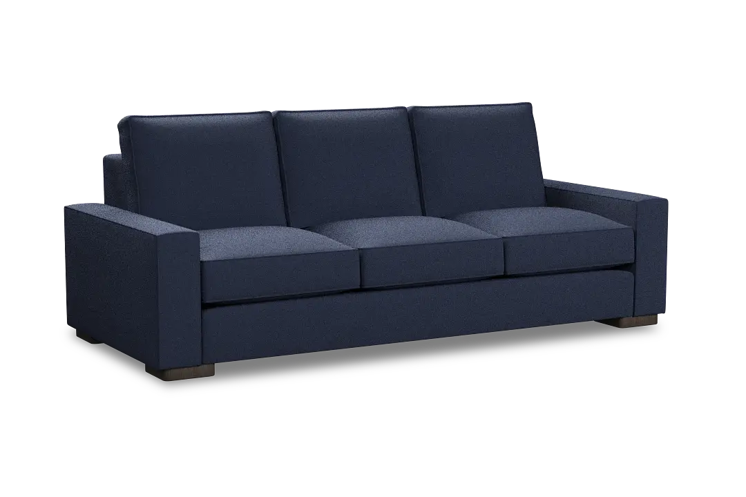 Edgewater Peyton Dark Blue 96" Sofa W/ 3 Cushions Edgewater Peyton Dark Blue 96" Sofa W/ 3 Cushions