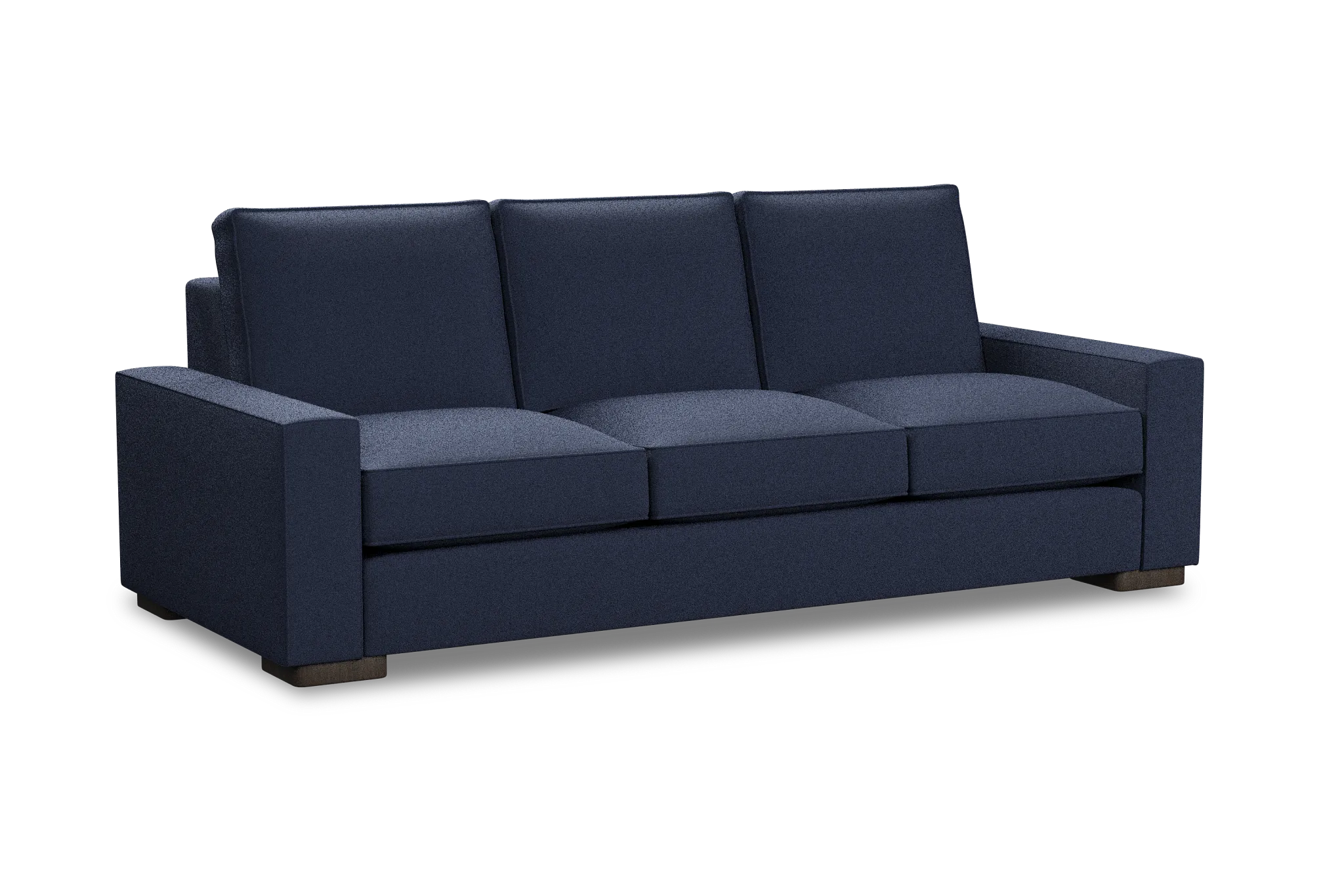 Edgewater Peyton Dark Blue 96" Sofa W/ 3 Cushions