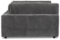 Lounge Dark Gray Fabric Double Chaise Daybed