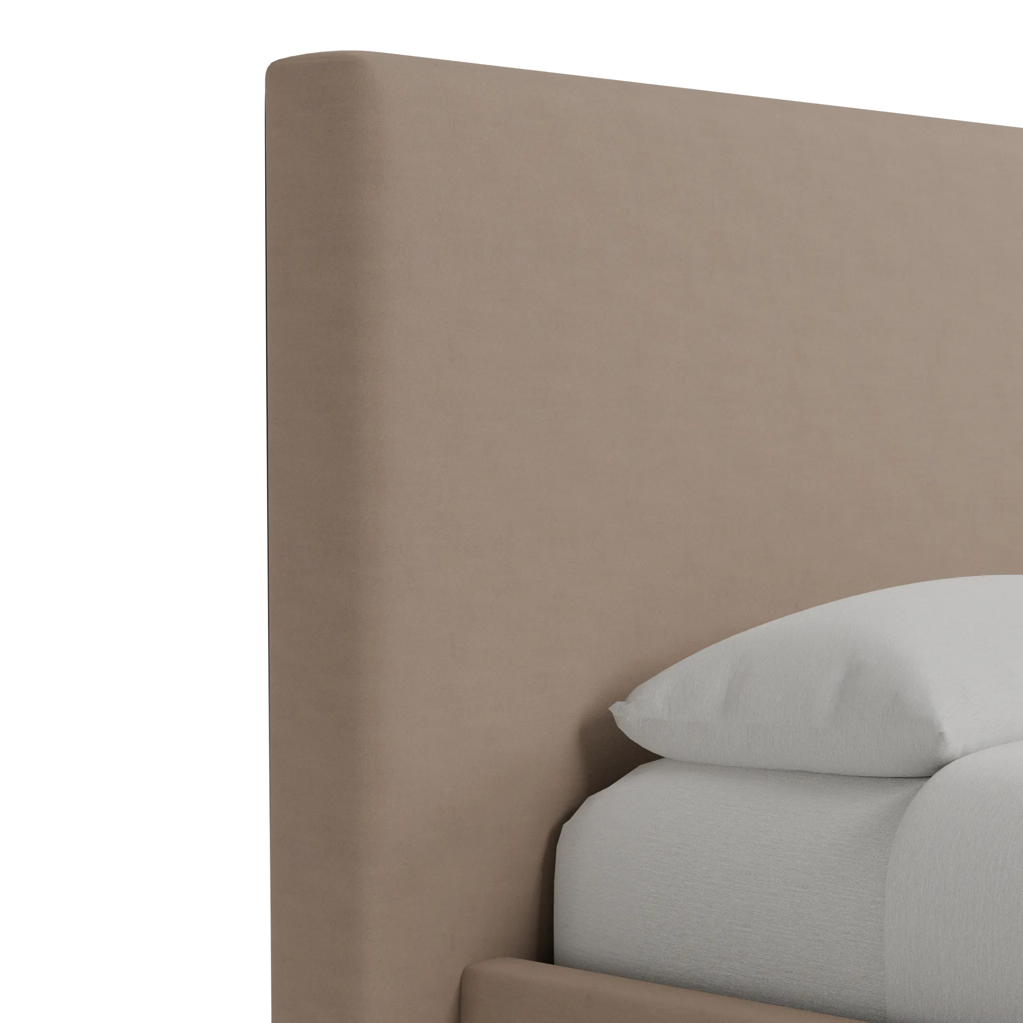 Grayton Joya Beige 54" Upholstered Platform Bed