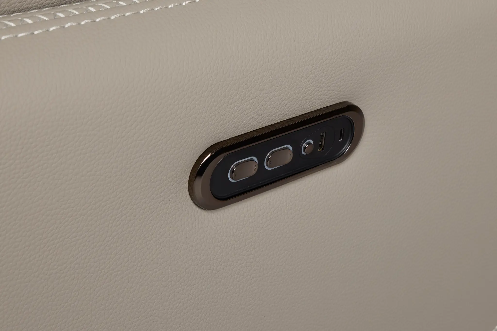 Jett Gray Micro Large Dual Power Reclining Two-arm Sectional Jett Gray Micro Large Dual Power Reclining Two-arm Sectional