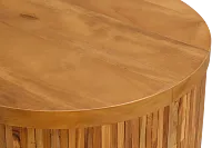 Haven Mid Tone Wood Round End Table