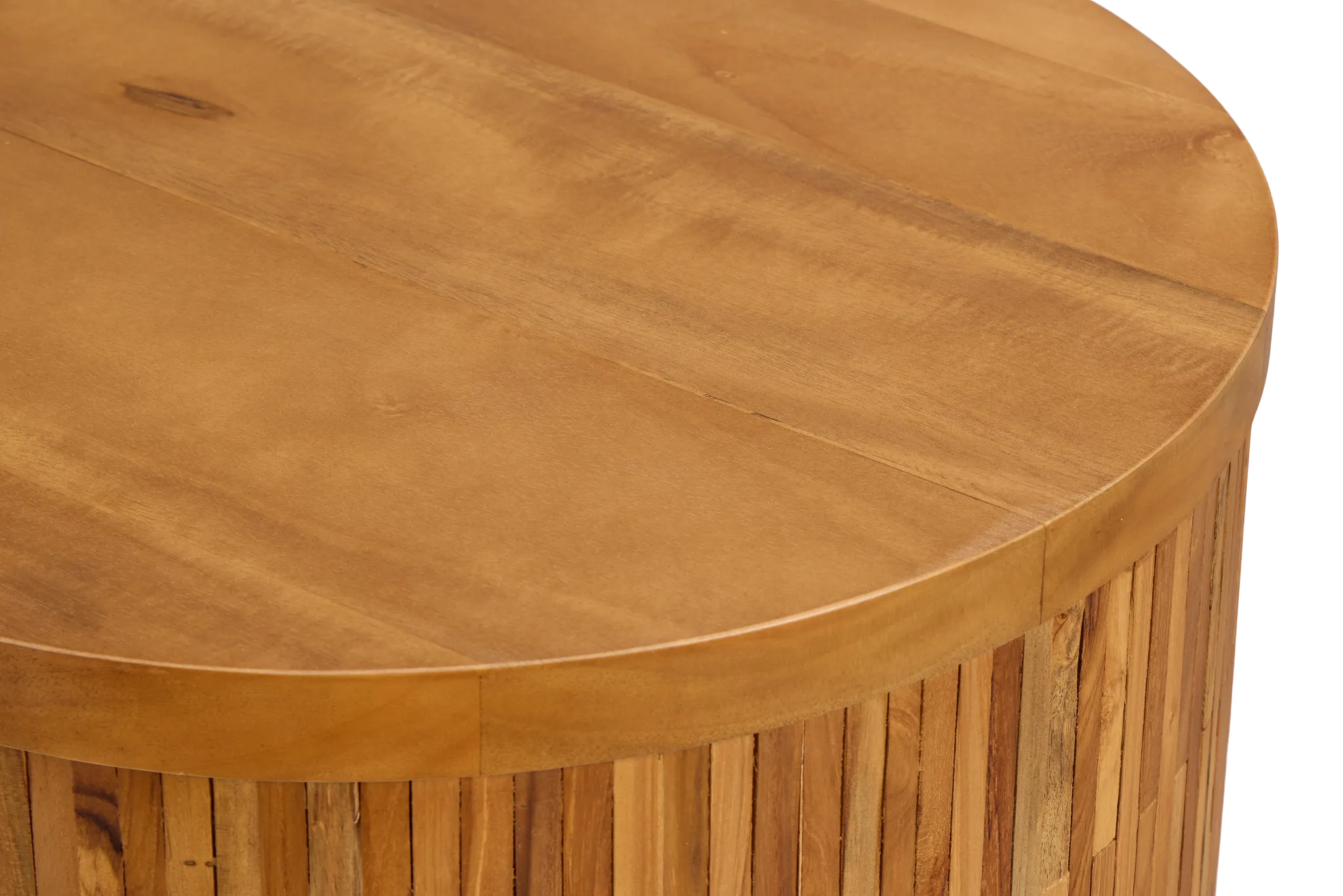 Haven Mid Tone Wood Round End Table