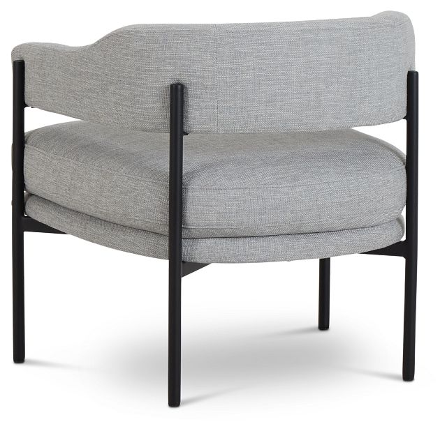 Oliver Light Gray Fabric Accent Chair