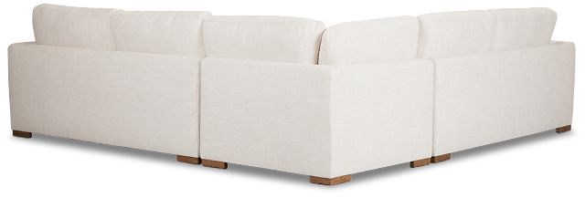 Maeve Light Beige Fabric Small Two-arm Sectional