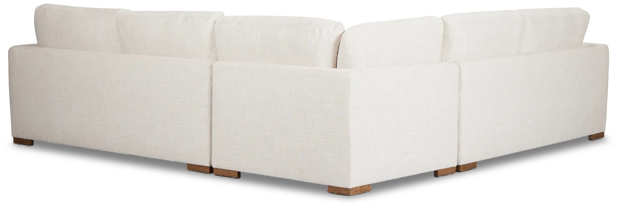 Maeve Light Beige Fabric Small Two-arm Sectional
