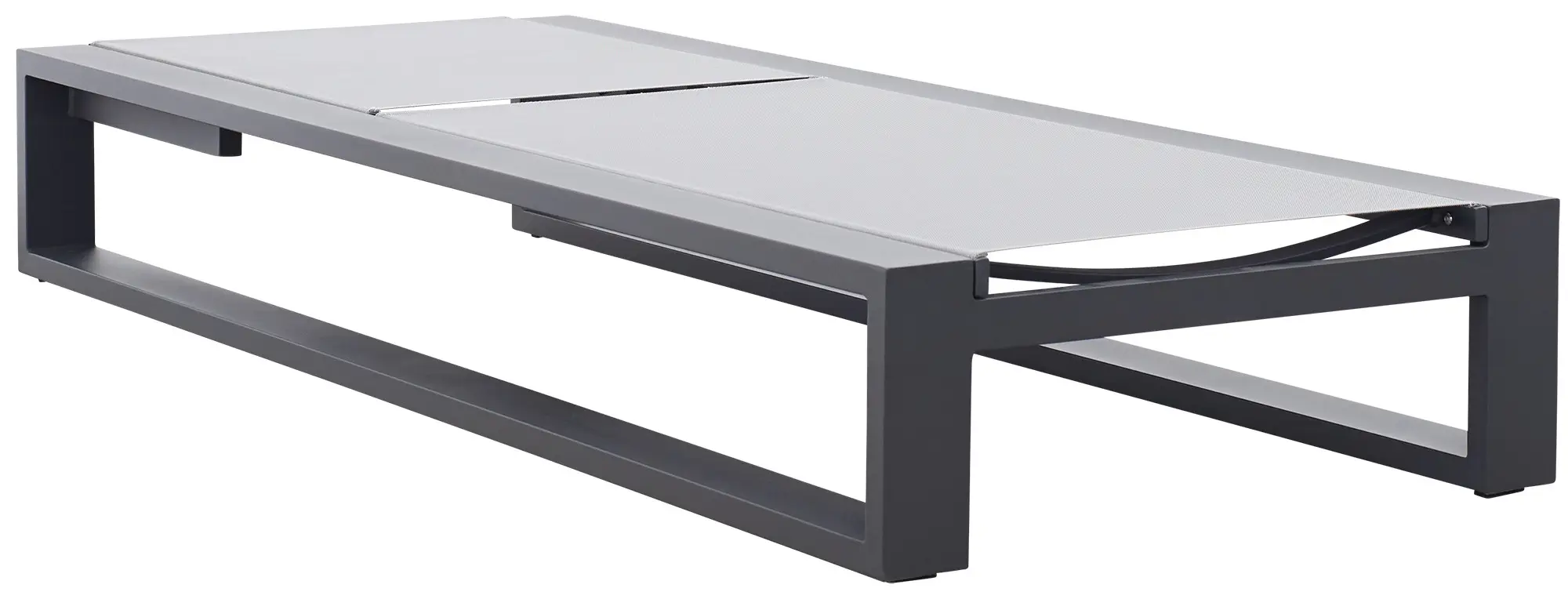 Linear Dark Gray Aluminum Chaise Linear Dark Gray Aluminum Chaise