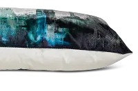 Langston Multicolored Velvet Lumbar Accent Pillow