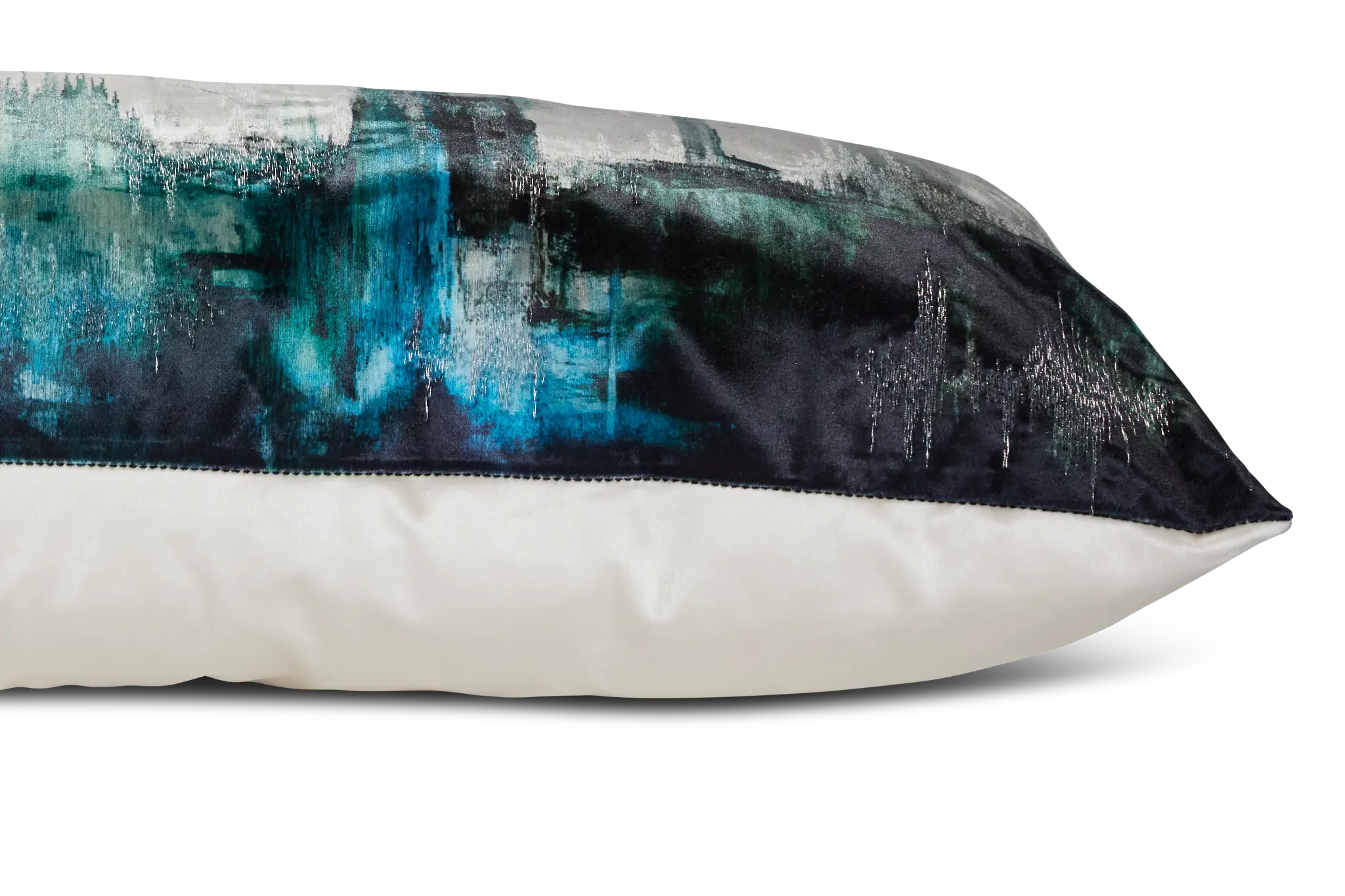 Langston Multicolored Velvet Lumbar Accent Pillow Langston Multicolored Velvet Lumbar Accent Pillow