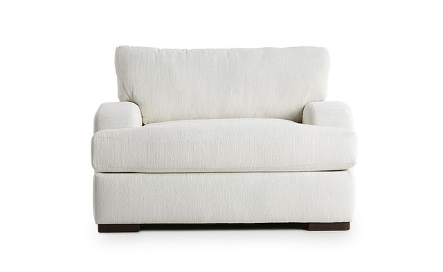 Alpha White Fabric Chair (1)
