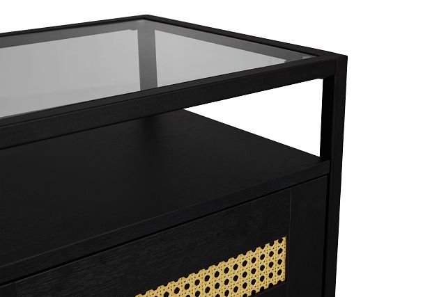Dax Black 1-drawer End Table