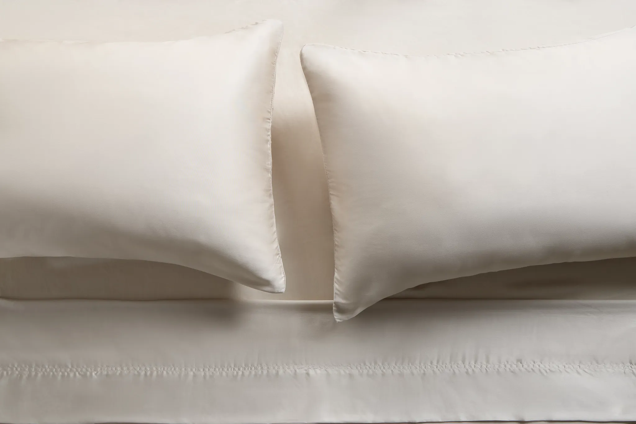 Rest & Renew Tencel Beige 300 Thread Set Of 2 Pillowcases