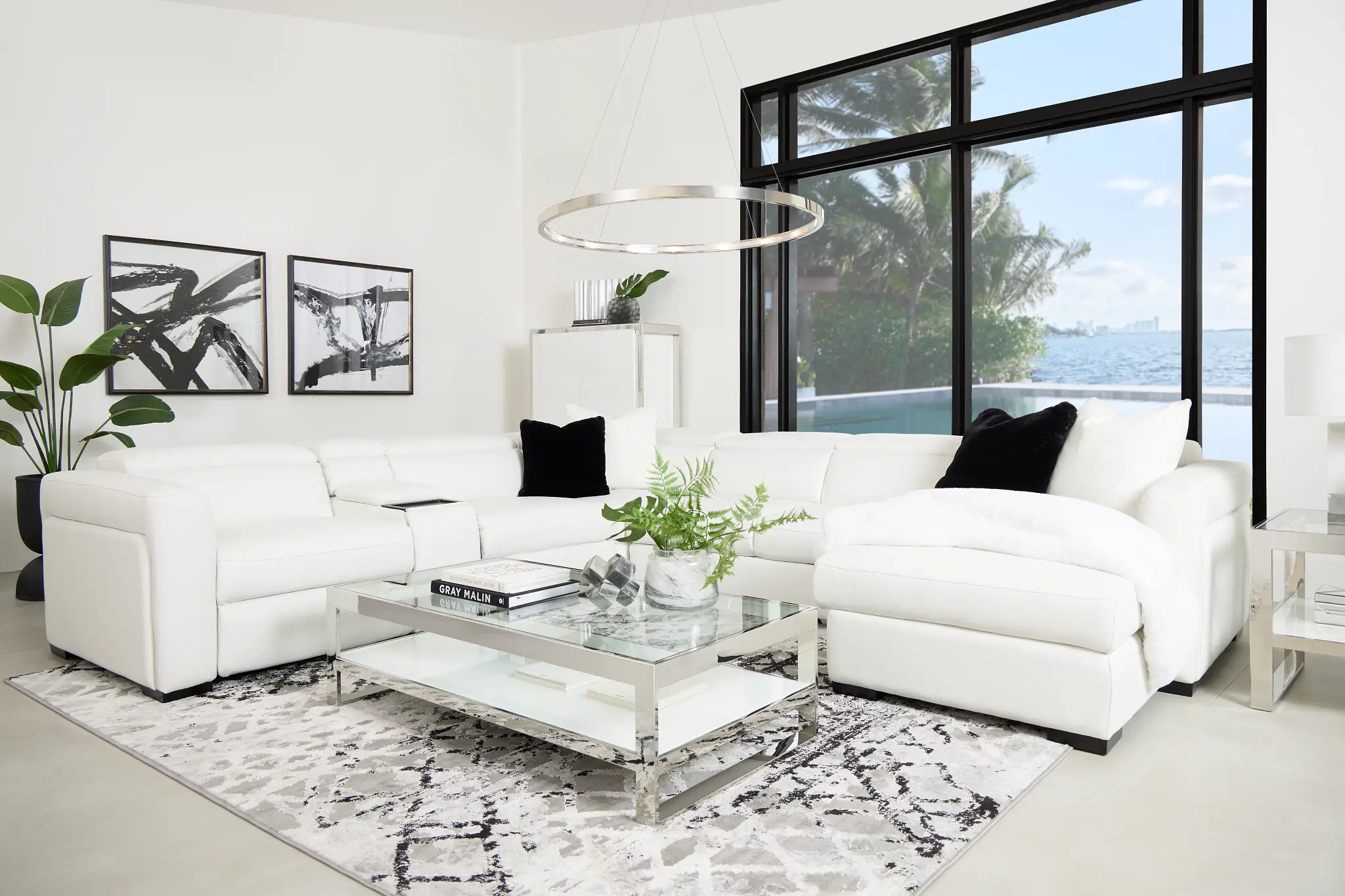 Miami White Glass Rectangular Coffee Table Miami White Glass Rectangular Coffee Table