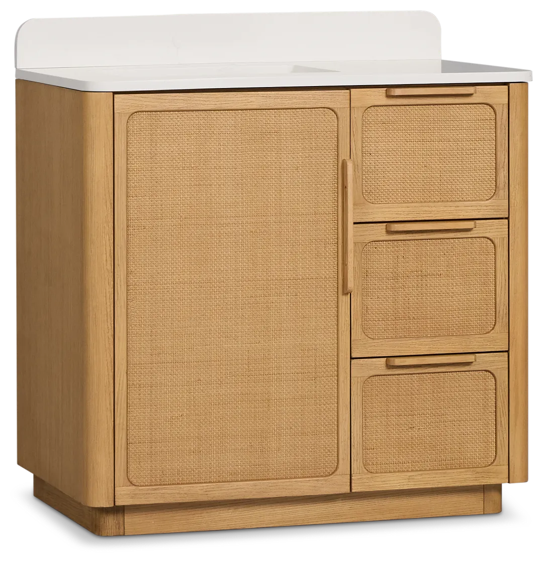 Pacific Light Tone 36" Single Bathroom Vanity
