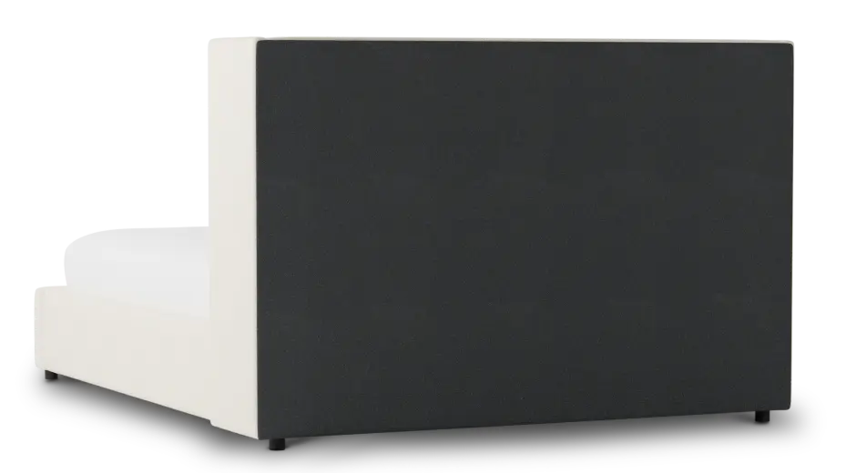 Captiva Gellar White 48" Upholstered Shelter Bed Captiva Gellar White 48" Upholstered Shelter Bed