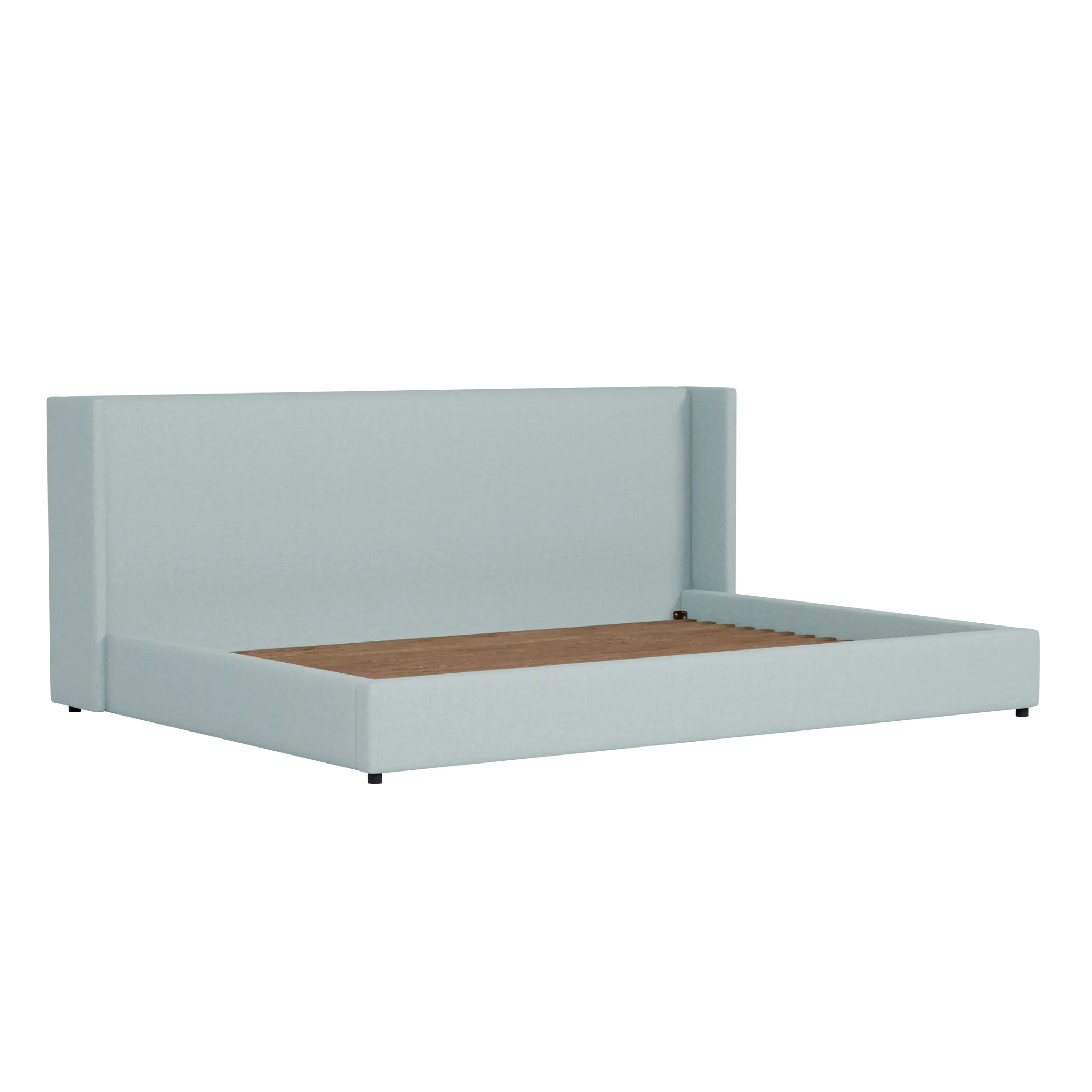 Captiva Elite Light Blue 48" Upholstered Shelter Bed Captiva Elite Light Blue 48" Upholstered Shelter Bed