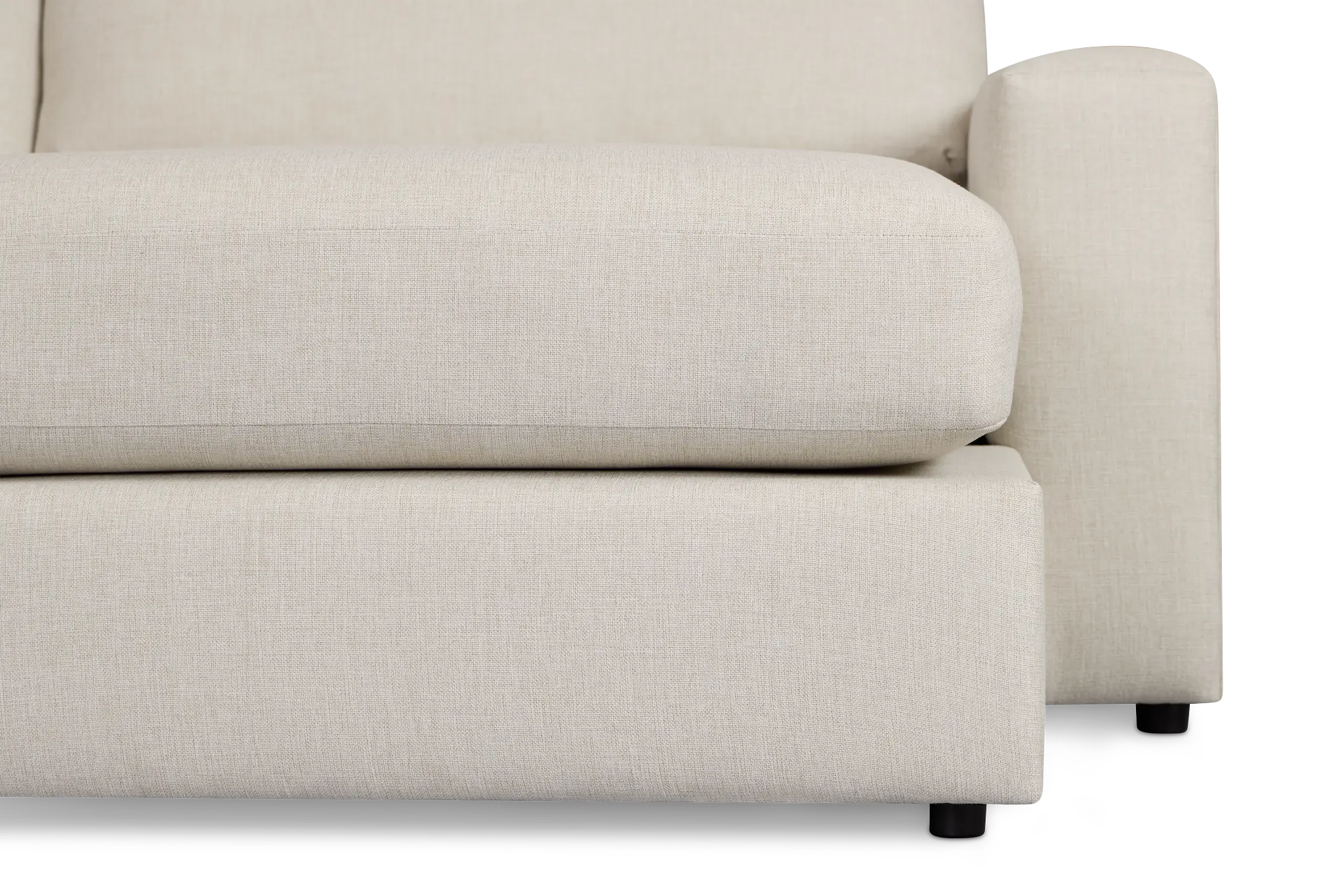 Brantley Light Beige Fabric Large Right Chaise Sectional Brantley Light Beige Fabric Large Right Chaise Sectional