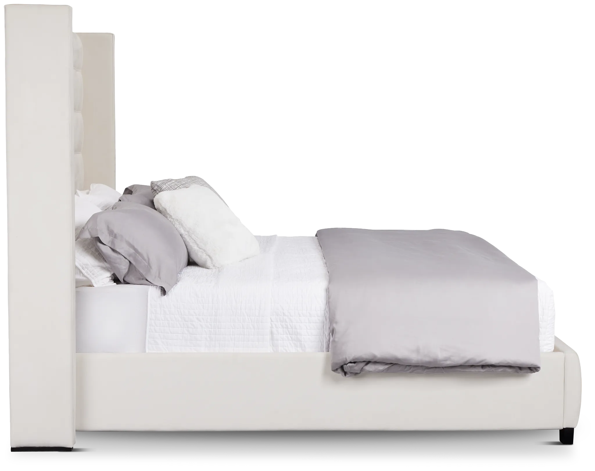 Marco White Uph Platform Bed