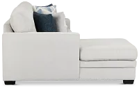 Everly Gray Fabric Left Chaise Storage Sectional