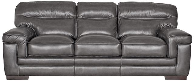 Alexander Gray Leather Sofa Living Room Sofas City Furniture Alexander Gray Leather Sofa Living, Rooms To Go Grey Leather Sofa