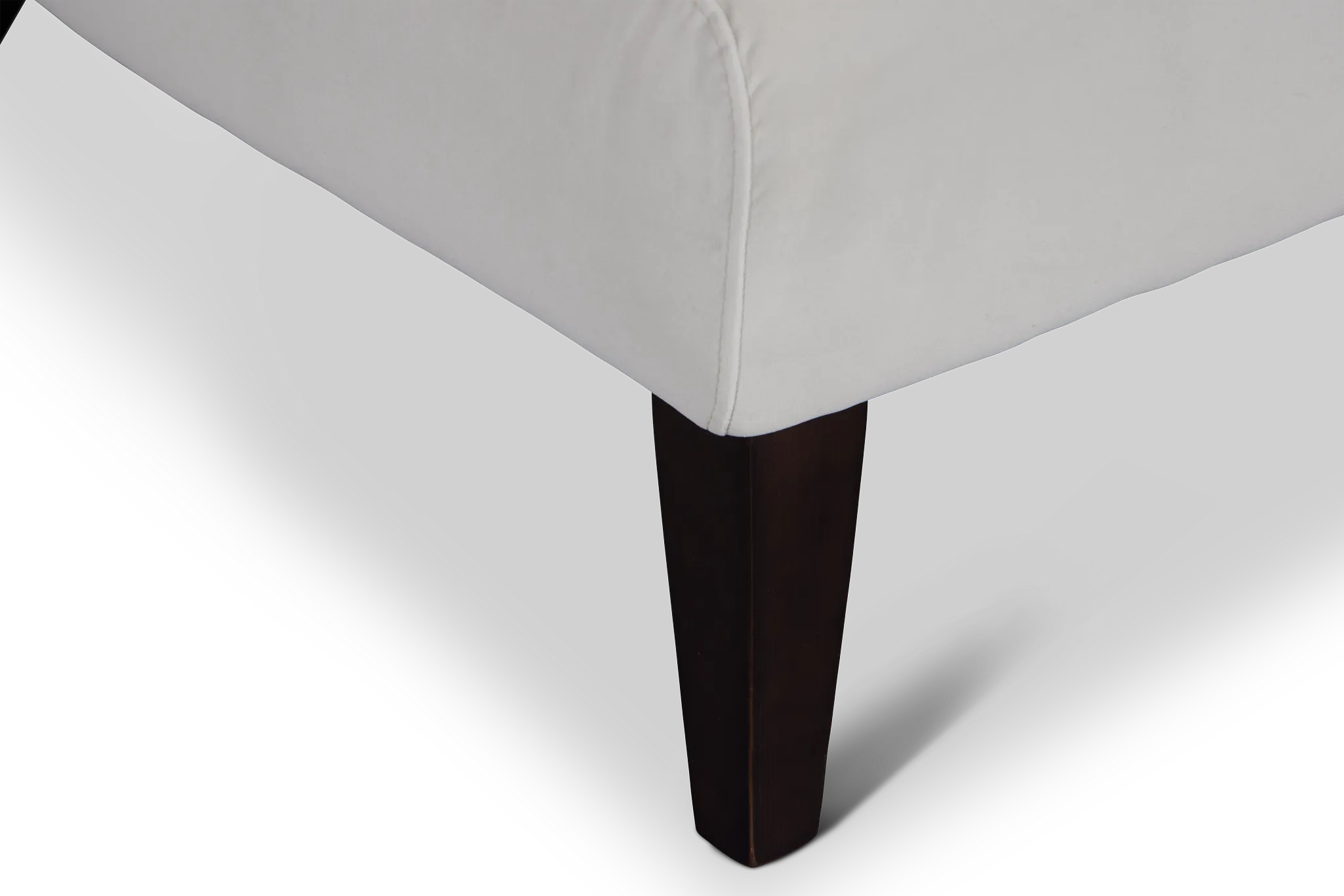 Emily White Velvet Accent Chair