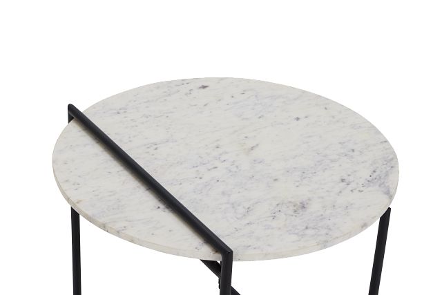 Echo White Accent Table