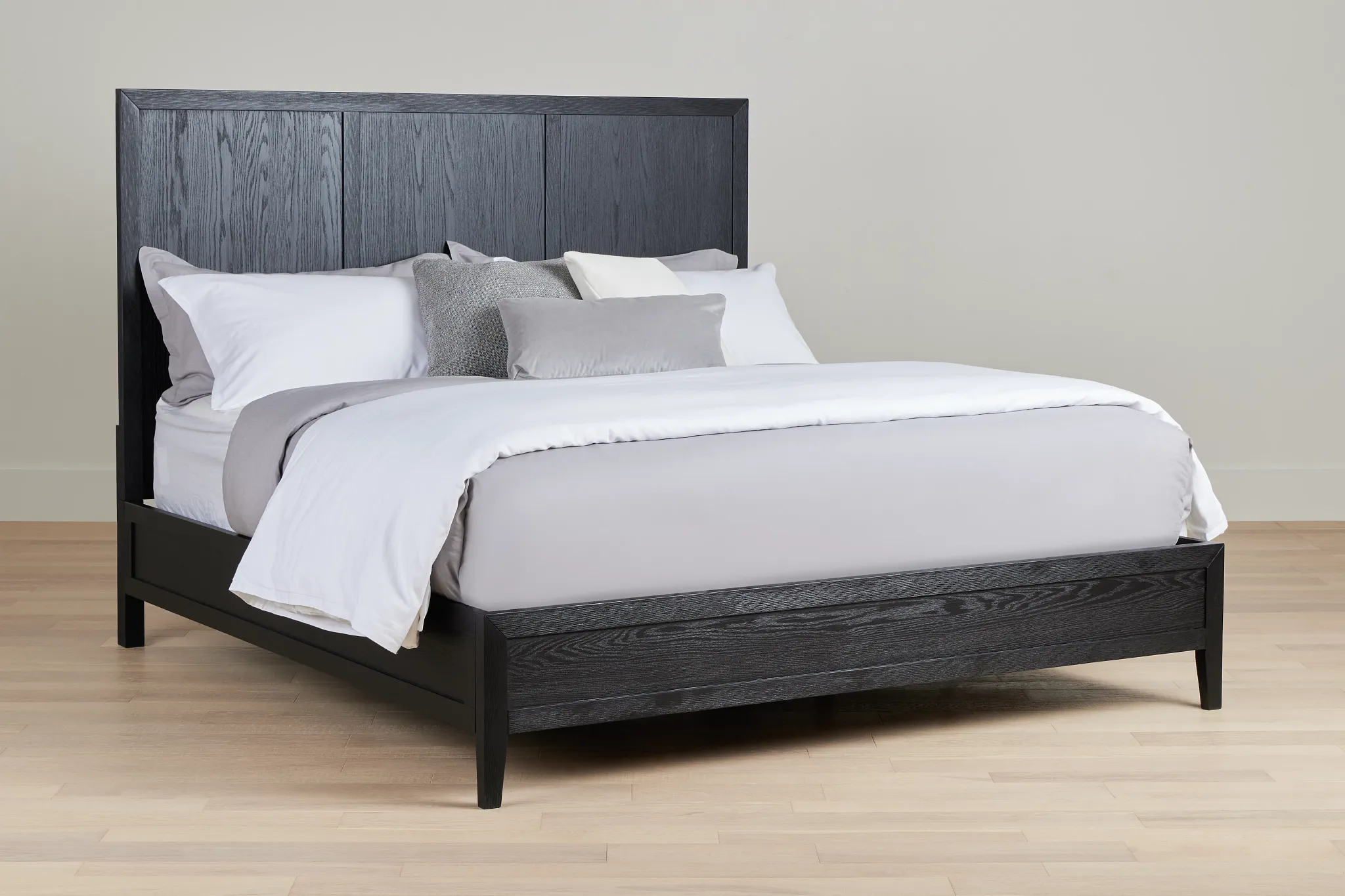 Alden Black Wood Platform Bed