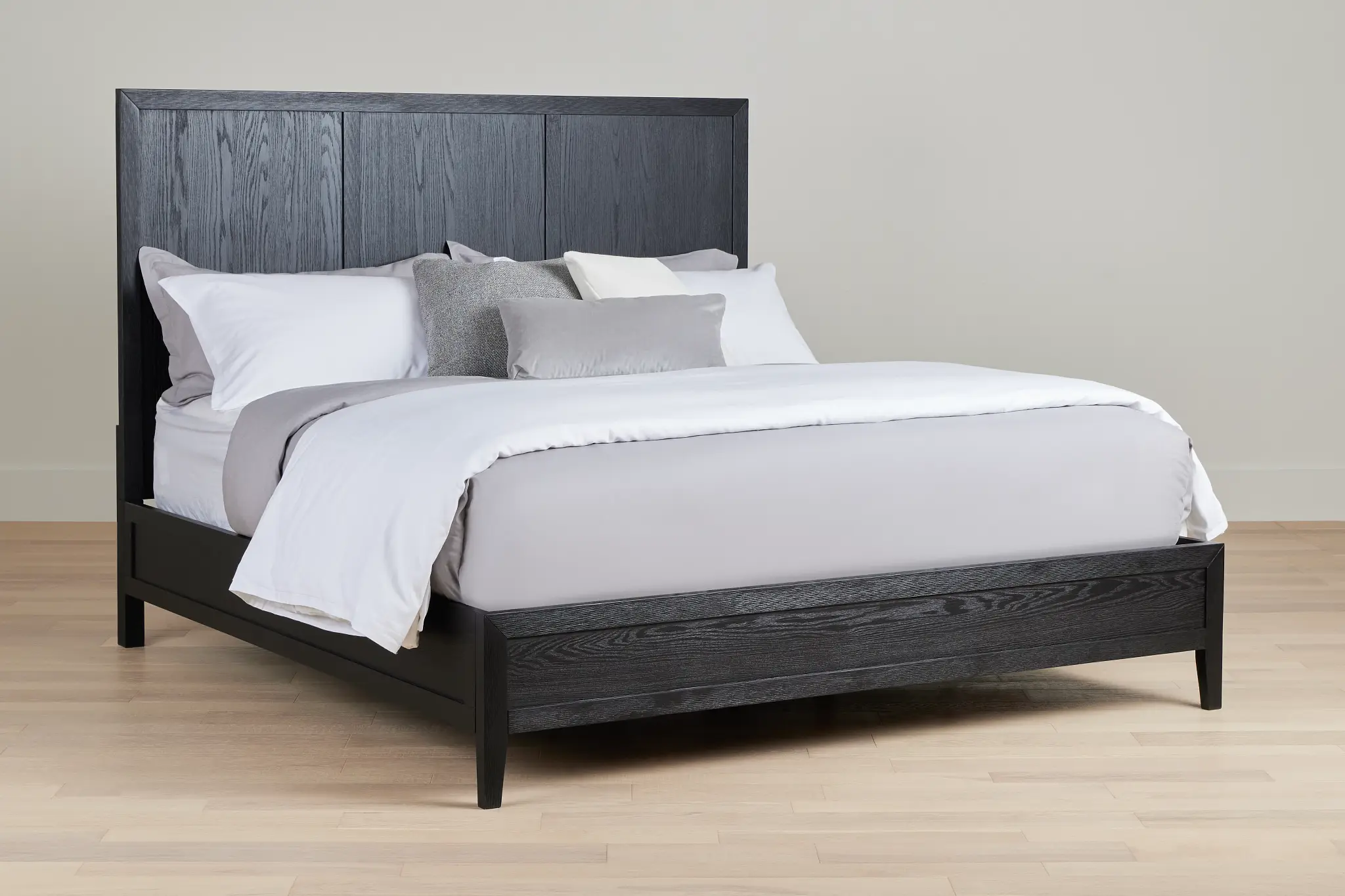Alden Black Wood Platform Bed Alden Black Wood Platform Bed