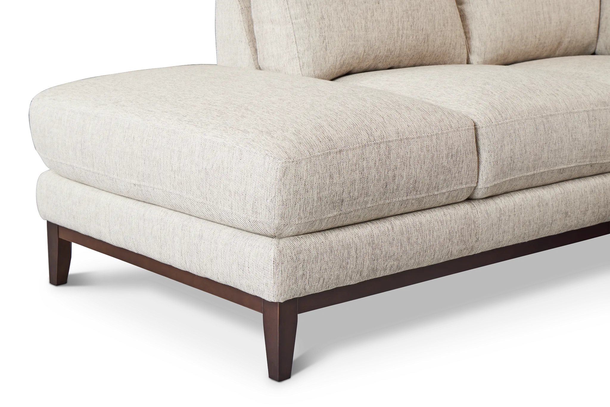 Wesley Gray Fabric Small Left Bumper Sectional