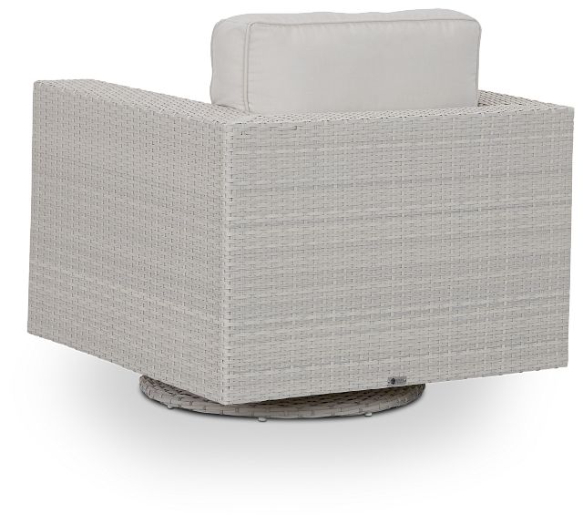 Biscayne White Swivel Chair (5)