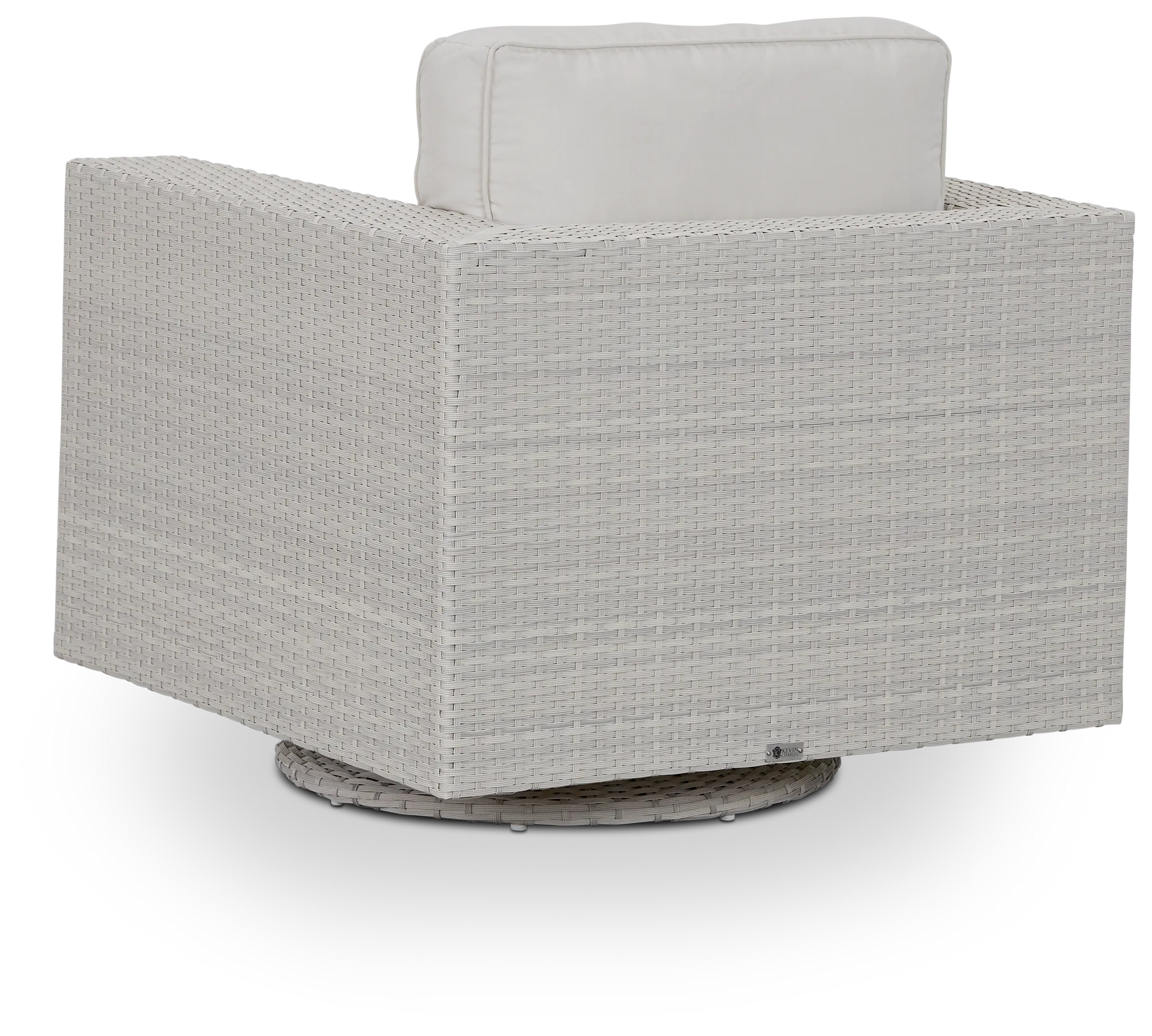 Biscayne White Swivel Chair