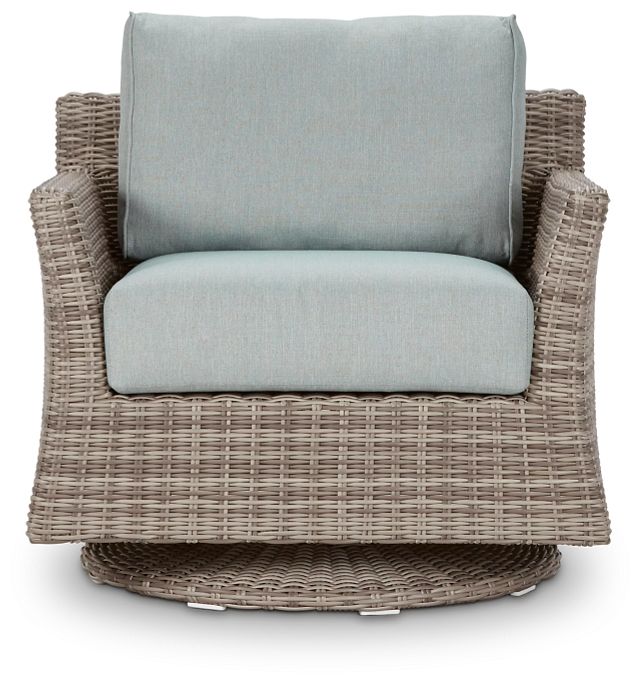 Raleigh Teal Swivel Chair