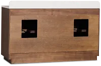 Pacific Mid Tone 60" Double Bathroom Vanity