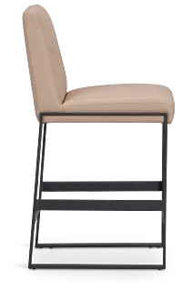 Harlem Taupe 24" Upholstered Barstool