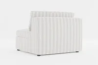 Destin Sea Lane Light Gray Fabric Armless Chair