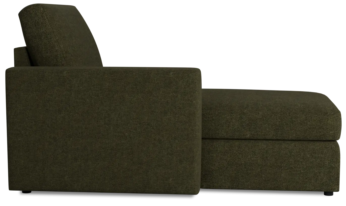 Citymod Green Fabric Left Chaise Citymod Green Fabric Left Chaise