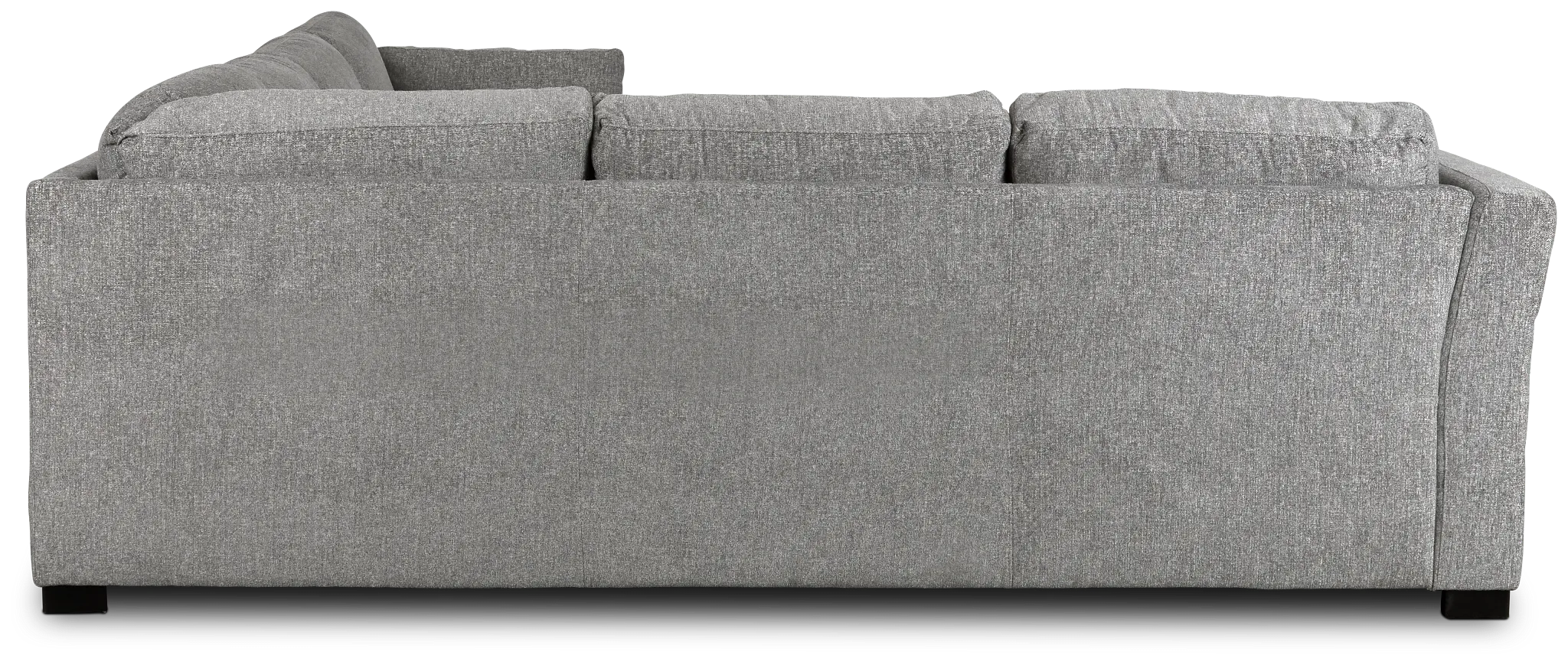 Amber Dark Gray Fabric Large Right Chaise Storage Sleeper Sectional