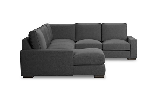 Edgewater Delray Dark Gray Medium Left Chaise Sectional
