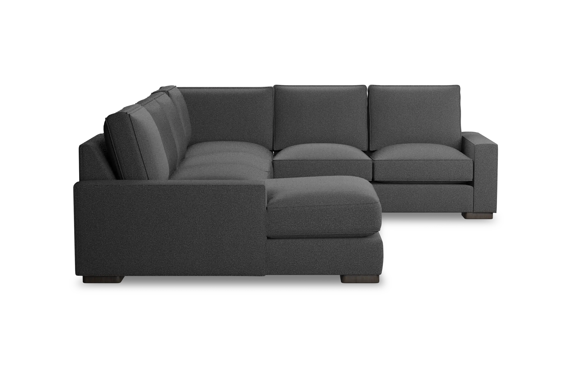 Edgewater Delray Dark Gray Medium Left Chaise Sectional Edgewater Delray Dark Gray Medium Left Chaise Sectional