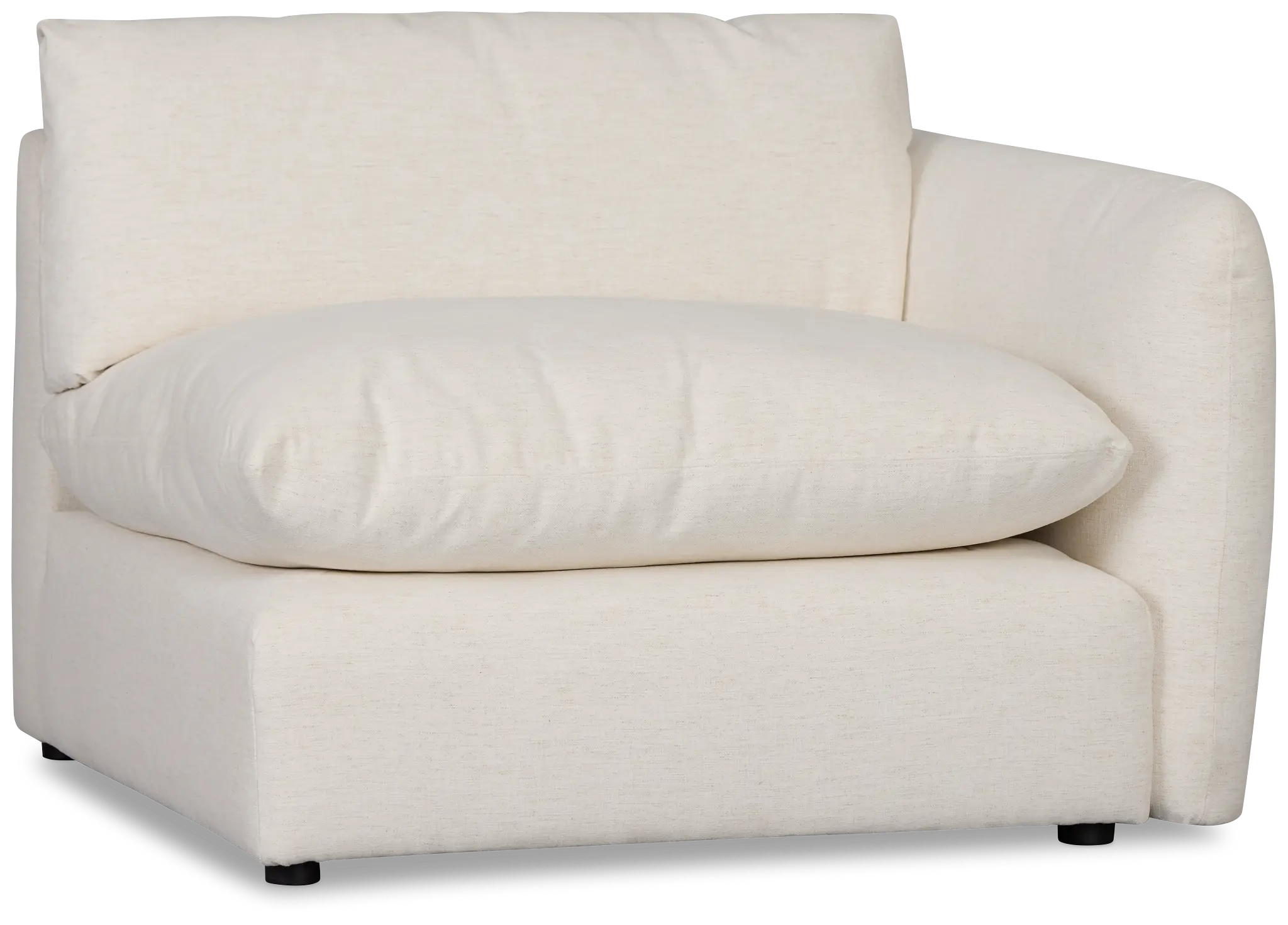 Serena White Fabric Right Chair Serena White Fabric Right Chair