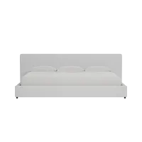 Grayton Revenue White 44" Upholstered Platform Bed