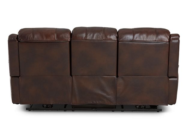 Dalton Medium Brown Lthr/vinyl Power Reclining Sofa (8)