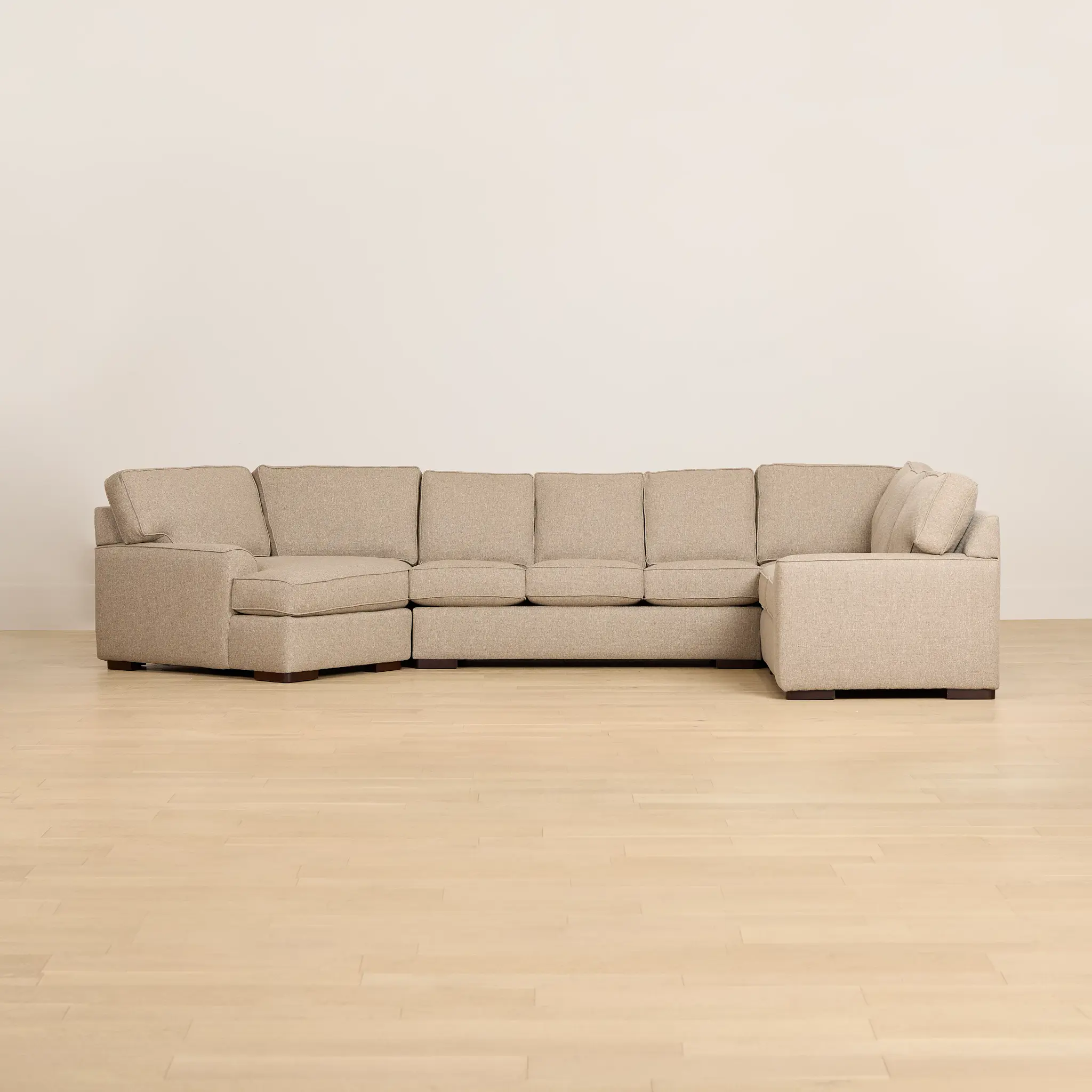 Sinclair Brown Fabric Left Cuddler Cooling Memory Foam Sectional Sinclair Brown Fabric Left Cuddler Cooling Memory Foam Sectional